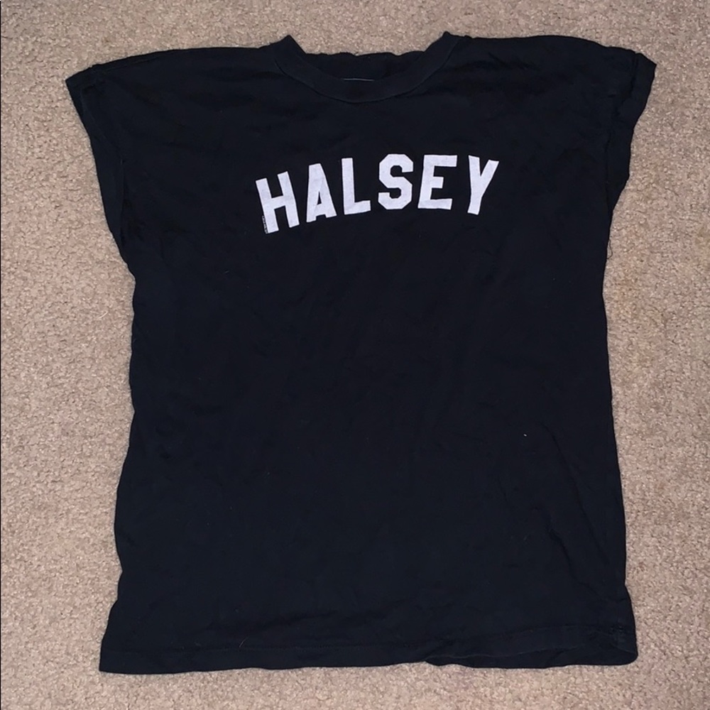 Black and White Halsey Graphic Tee
